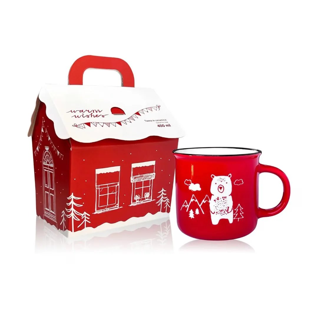 Mug Natale Warm wishes Berry