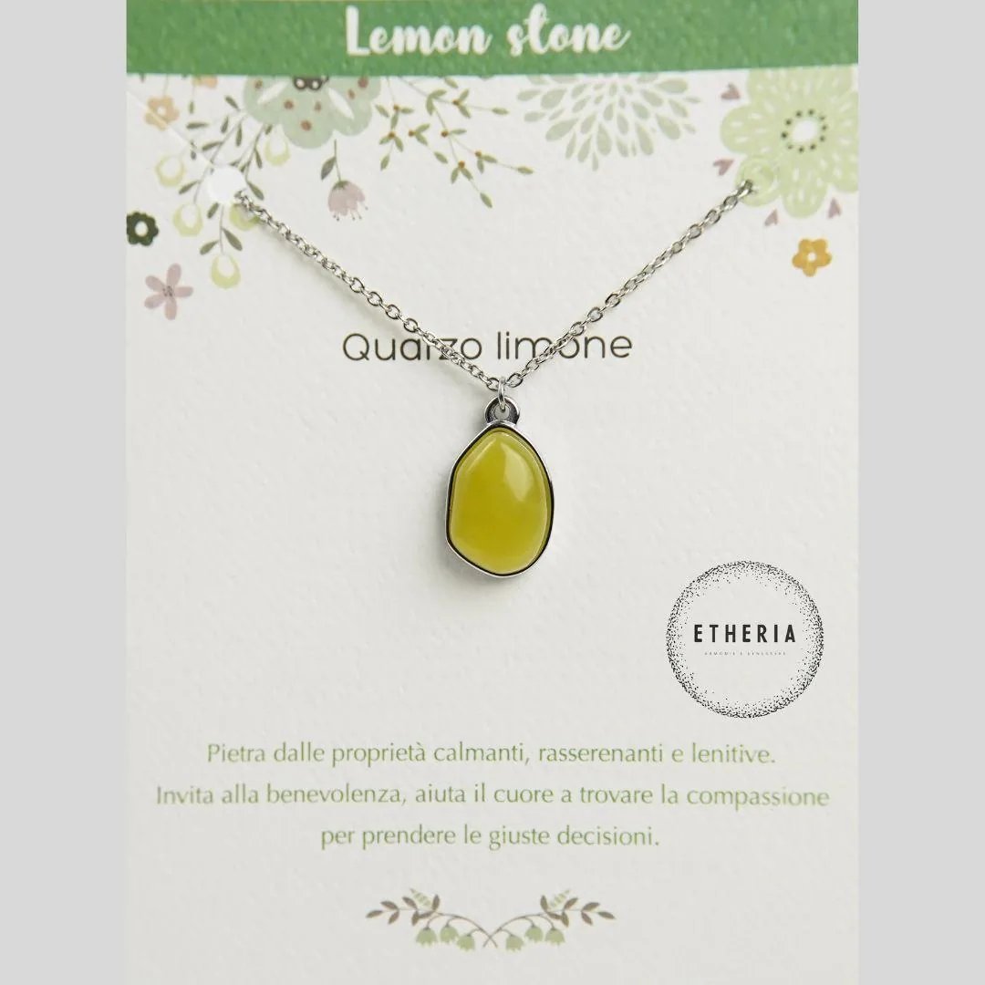 Pietre dell'Anima Collana Quarzo Limone