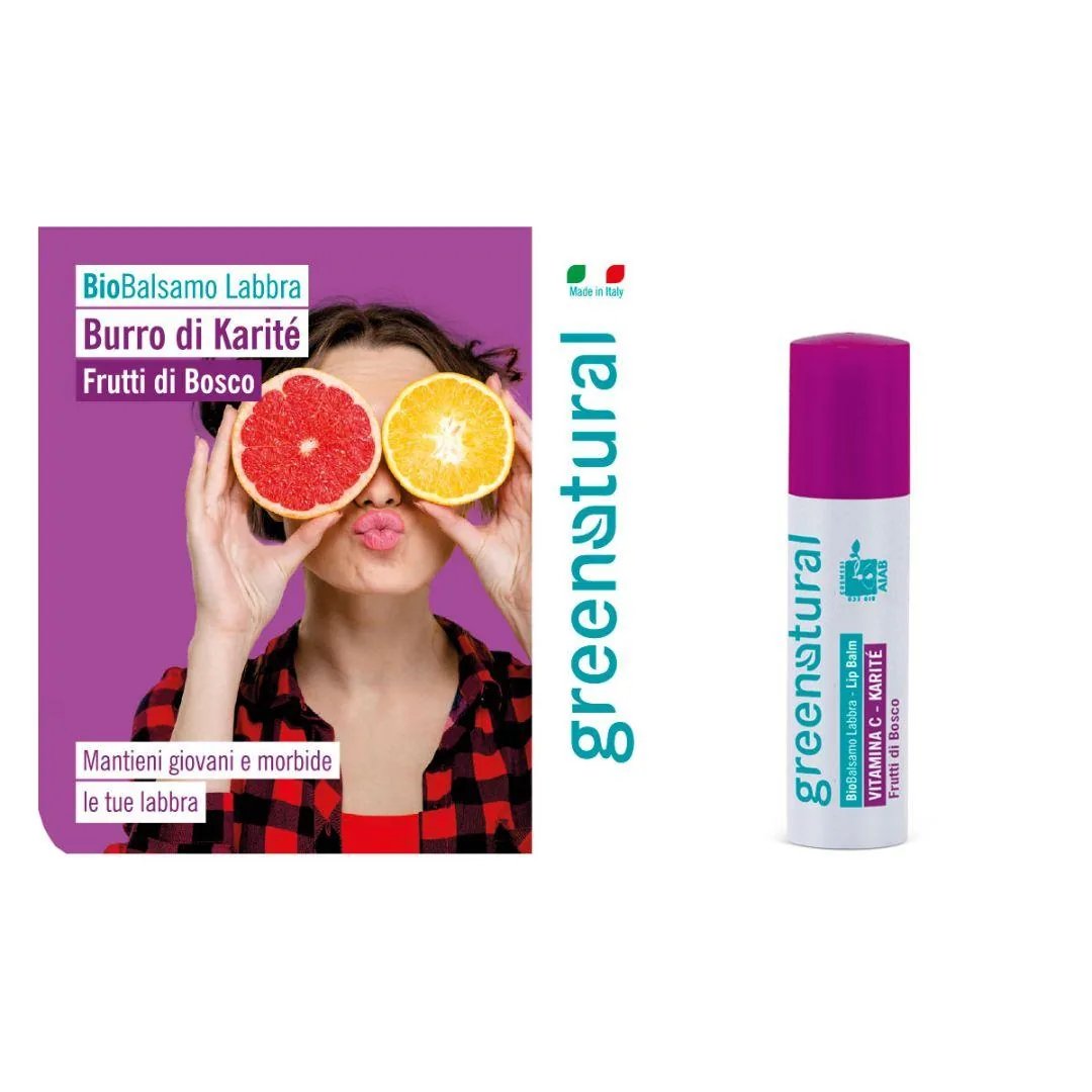 Balsamo Labbra Vitamina C Karitè e Frutti di Bosco