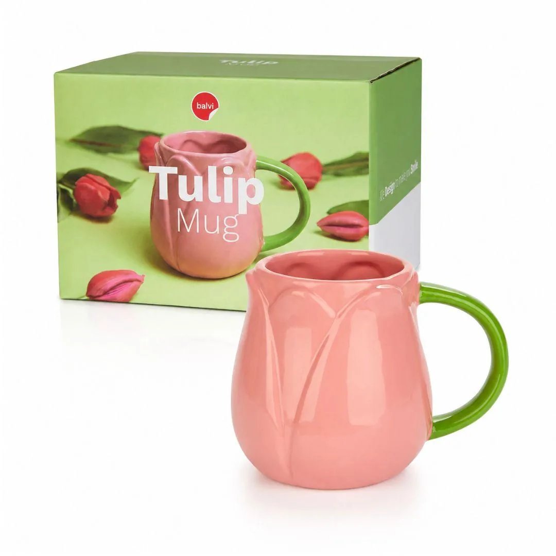 Tazza a forma di tulipano rosa