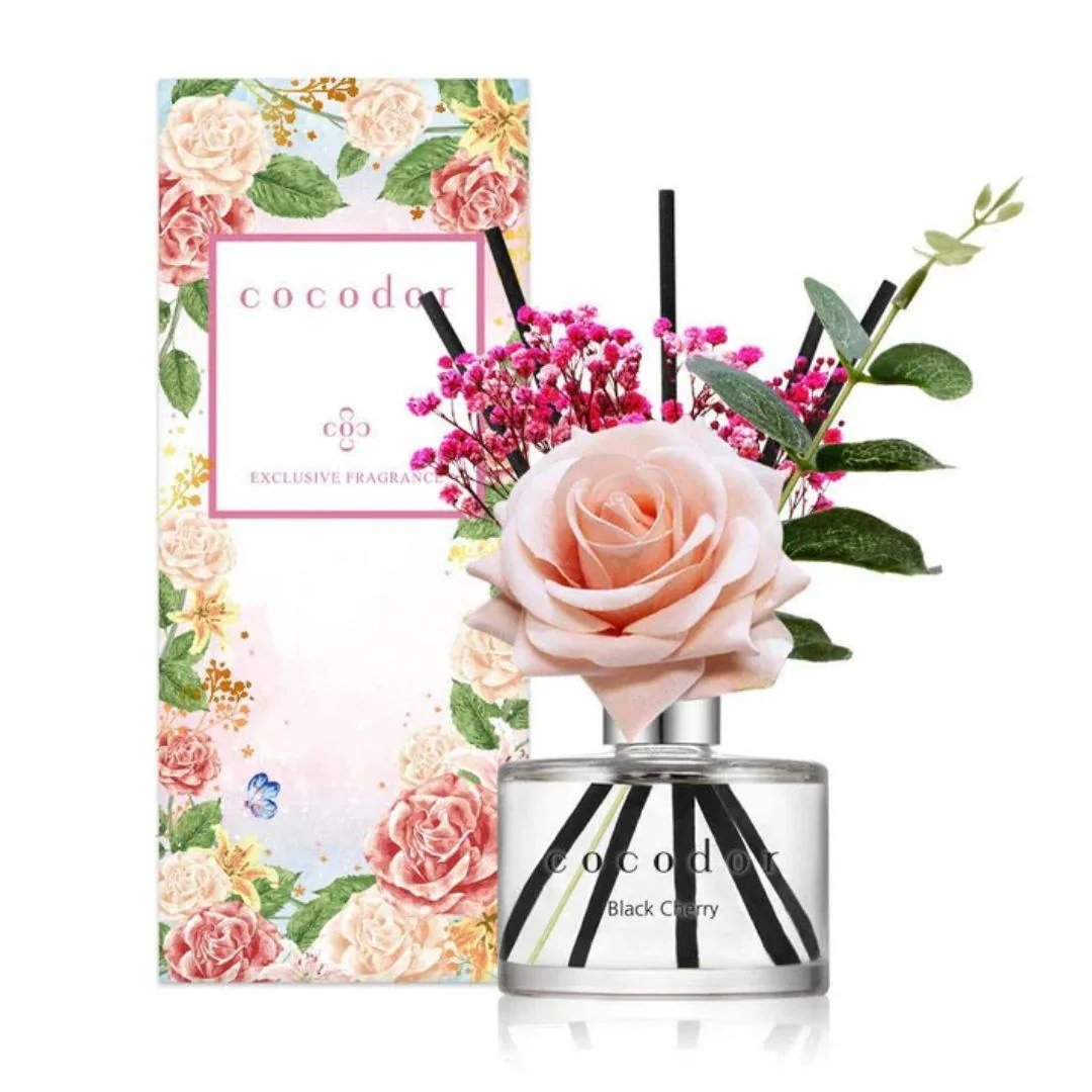 Flower Collection Diffusore a bastoncini Rose black cherry
