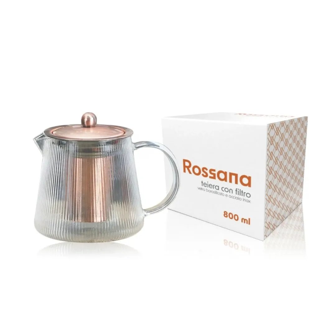 Teiera in vetro borosilicato Rossana