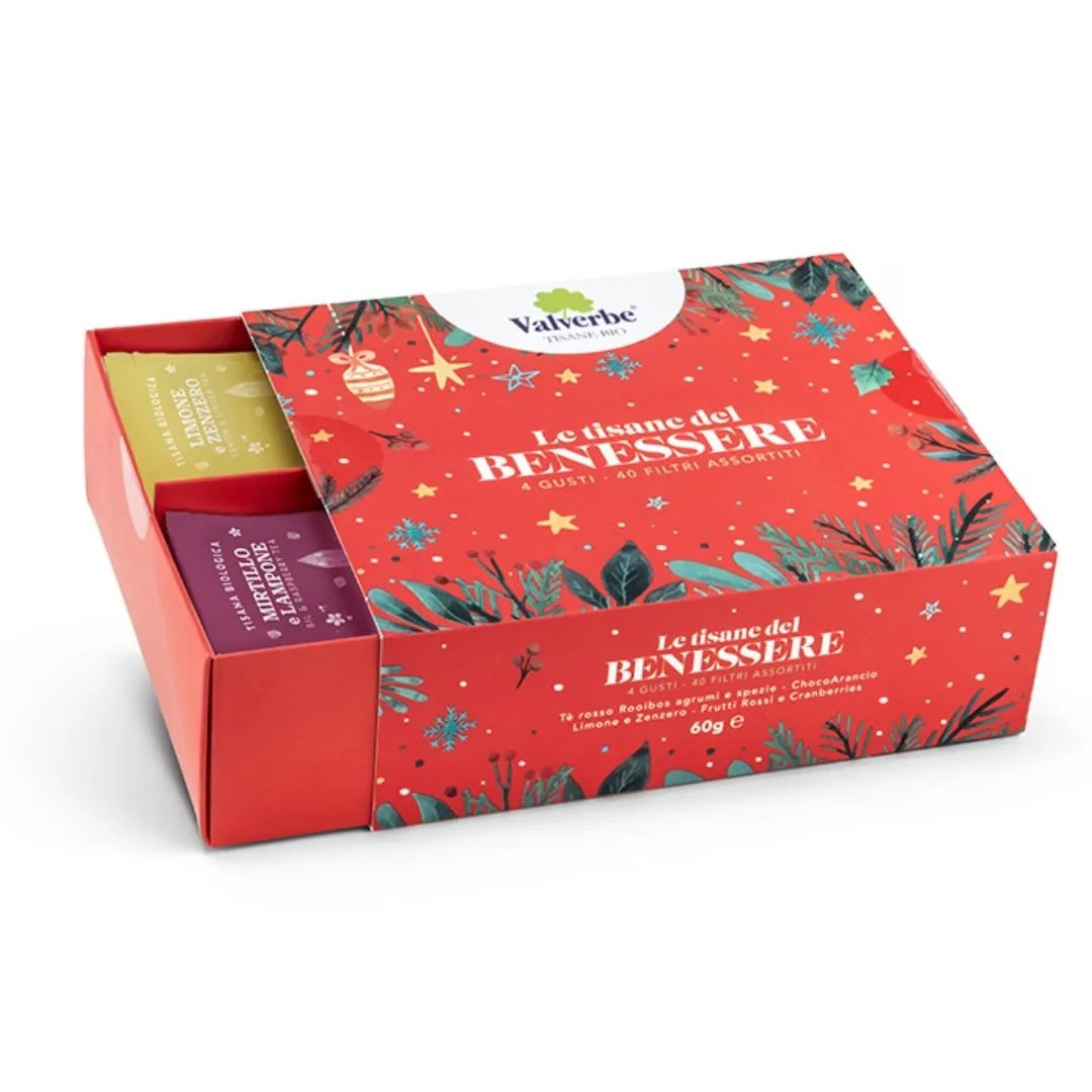 Cofanetto Tisane del Benessere Natale Rossa