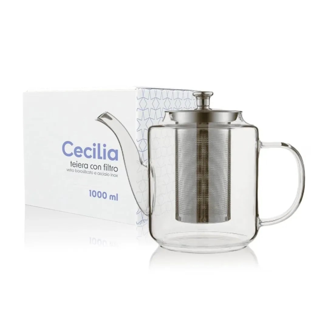 Teiera in vetro borosilicato Cecilia