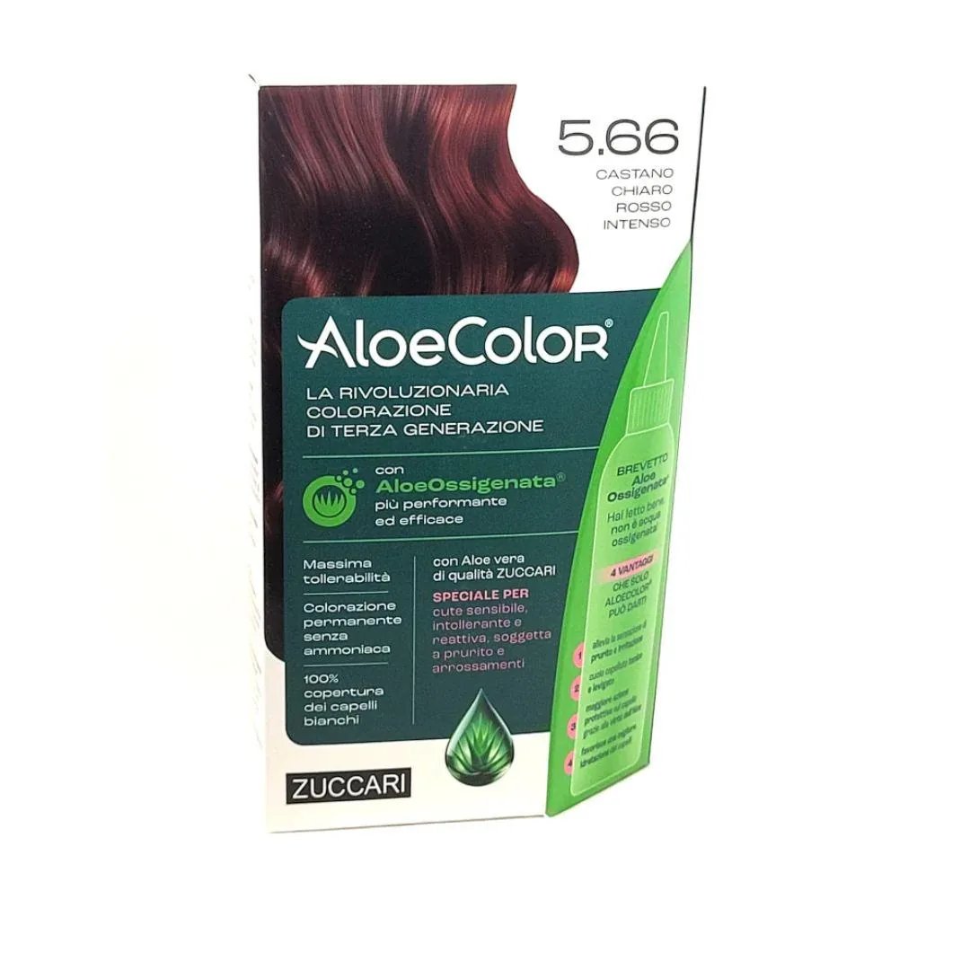 Aloecolor 5.66 Castano Chiaro Rosso Intenso