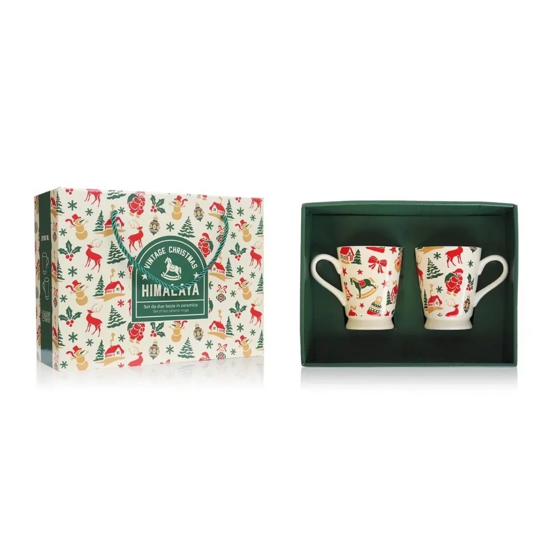 Vintage Mug Set Green