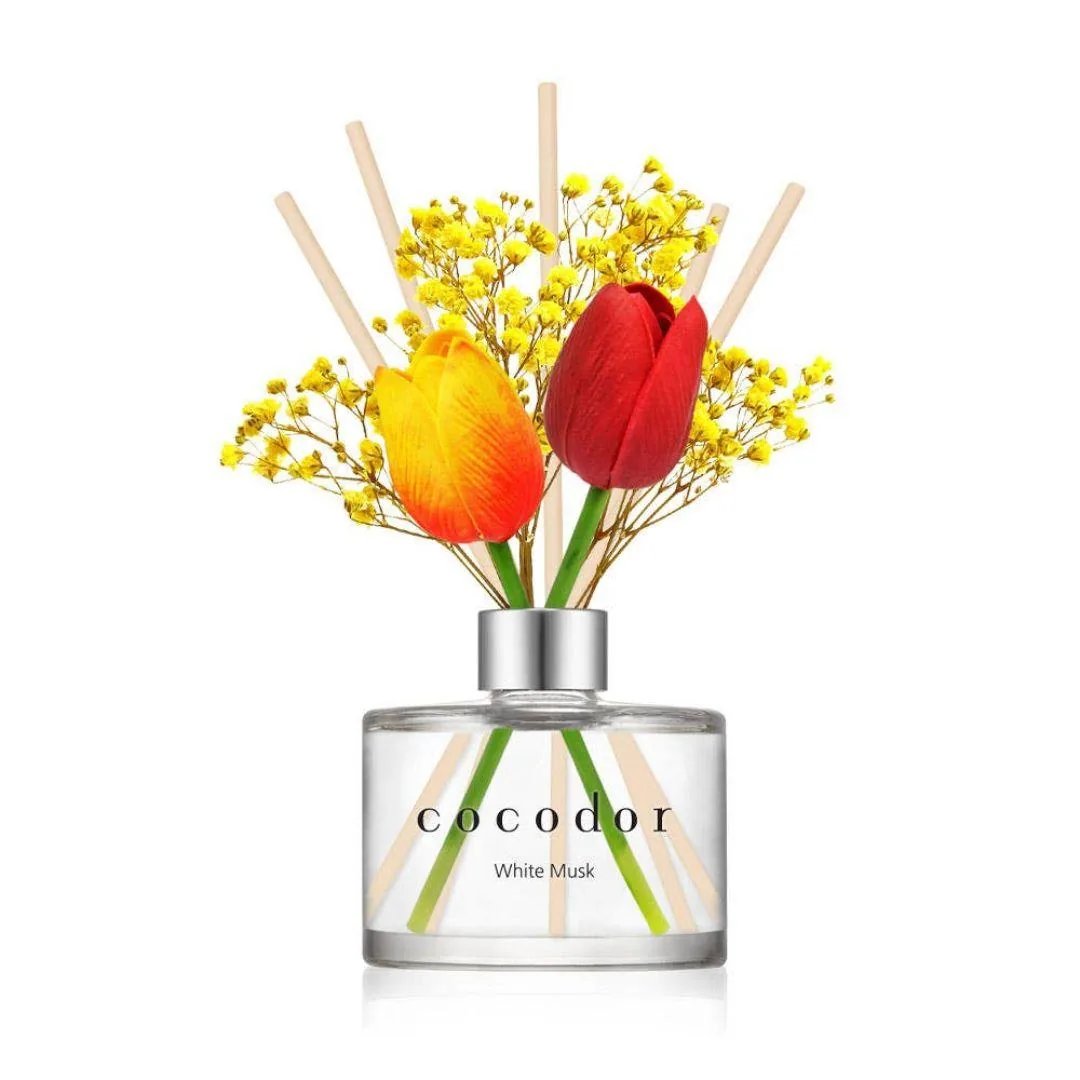 Flower Collection Diffusore a bastoncini Tulipano muschio bianco 2