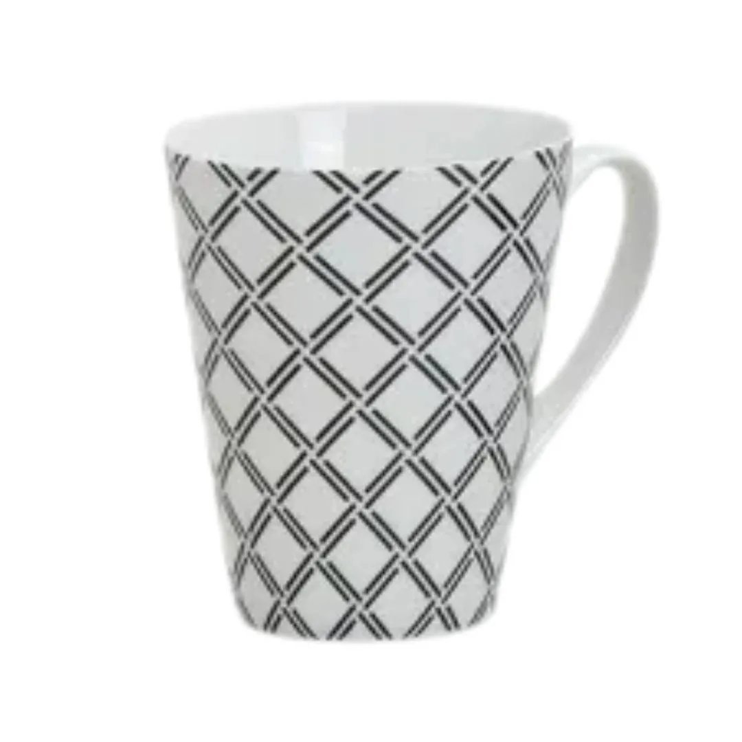Tazza Bianca rombi neri