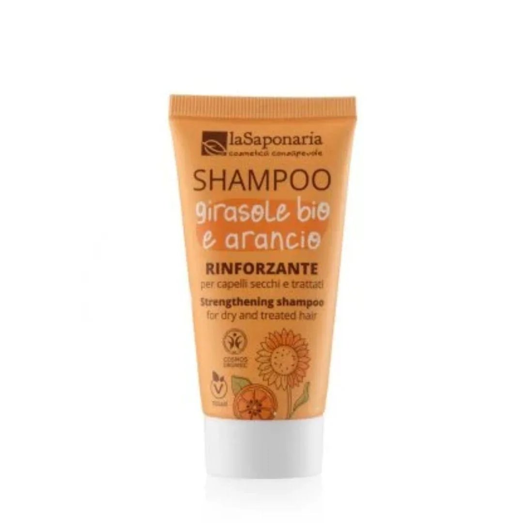Travel Size Shampoo Bio Rinforzante Girasole e Arancio