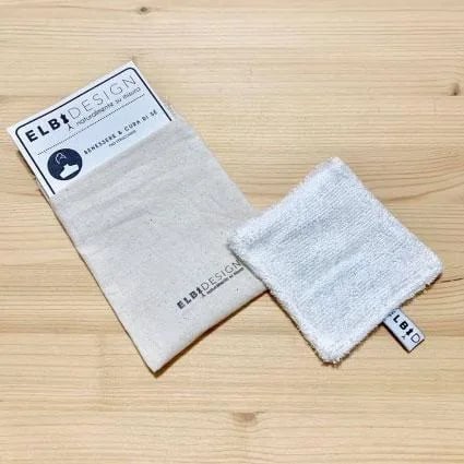 Pad Struccante in Bamboo con Bustina in tessuto