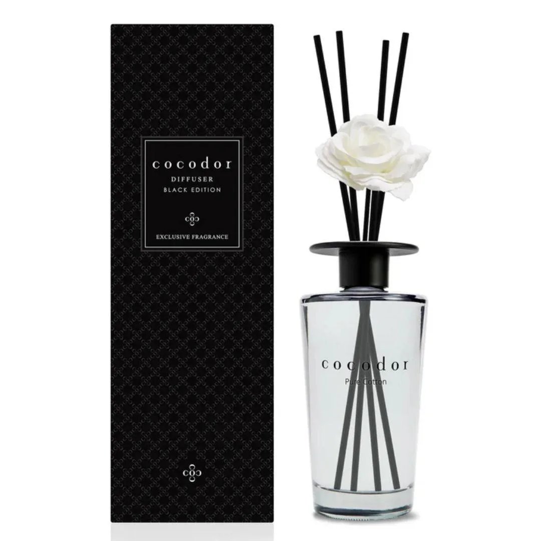 Black Edition Diffusore a bastoncini pure cotton