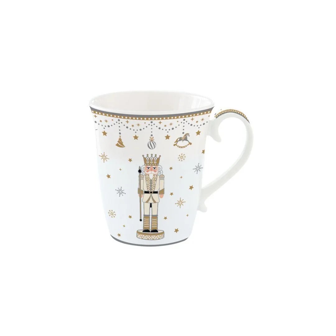 Mug in porcellana Schiaccianoci oro