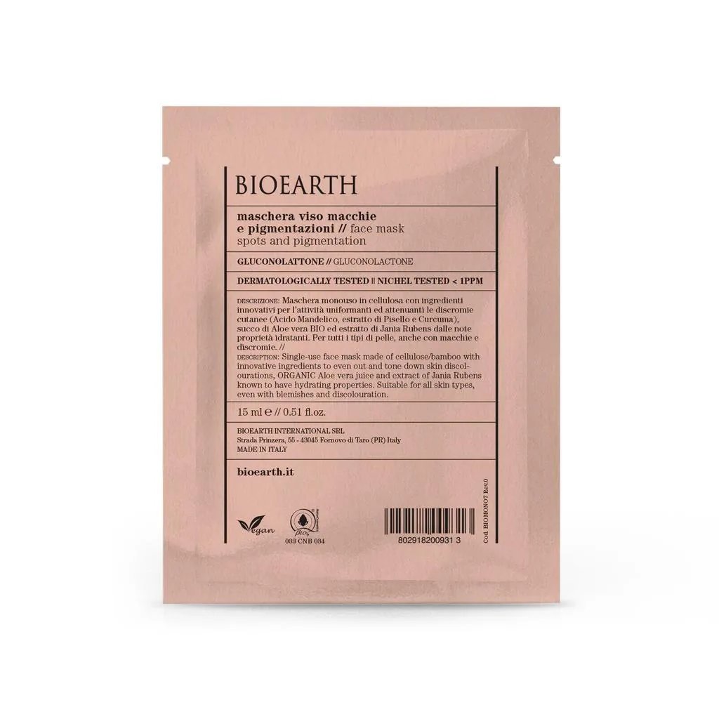 Leave-On Monouso Maschera Viso Macchie e Pigmentazione / Gluconolattone
