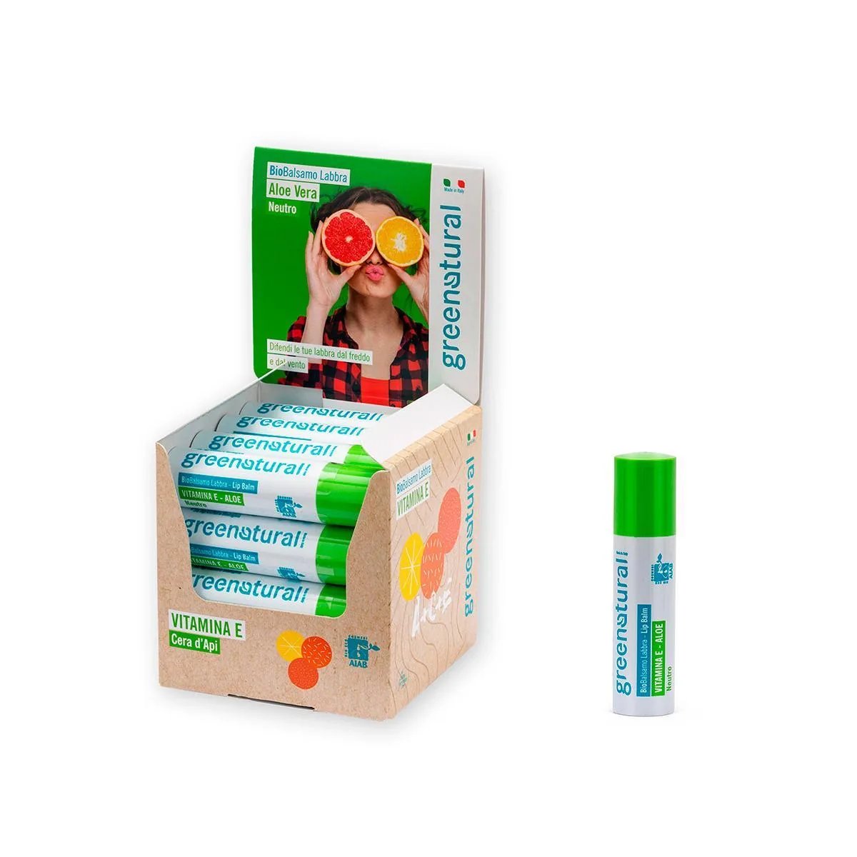 Balsamo Labbra Vitamina E Aloe