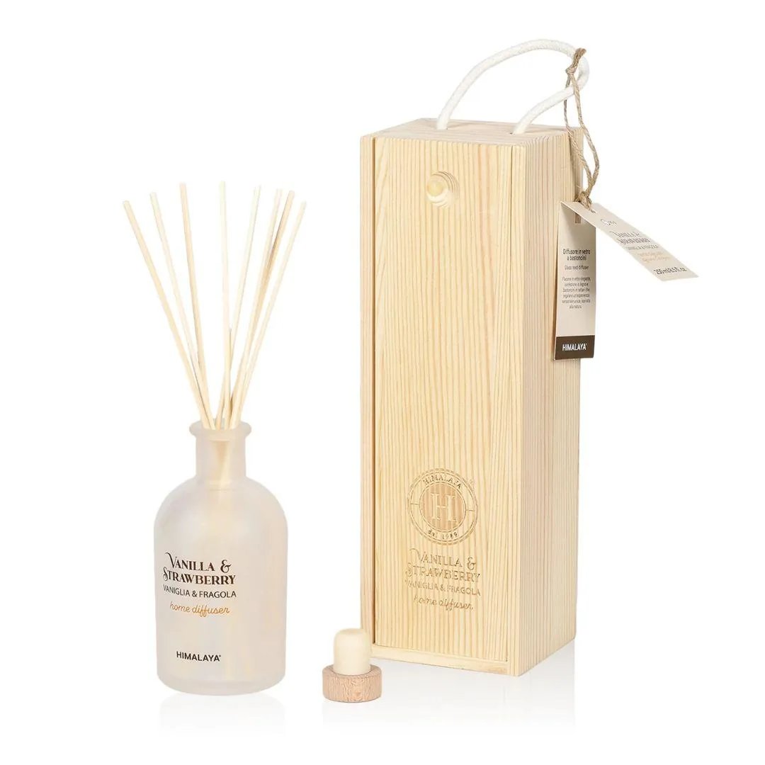 Box Legno con Diffusore Vaniglia e Fragola