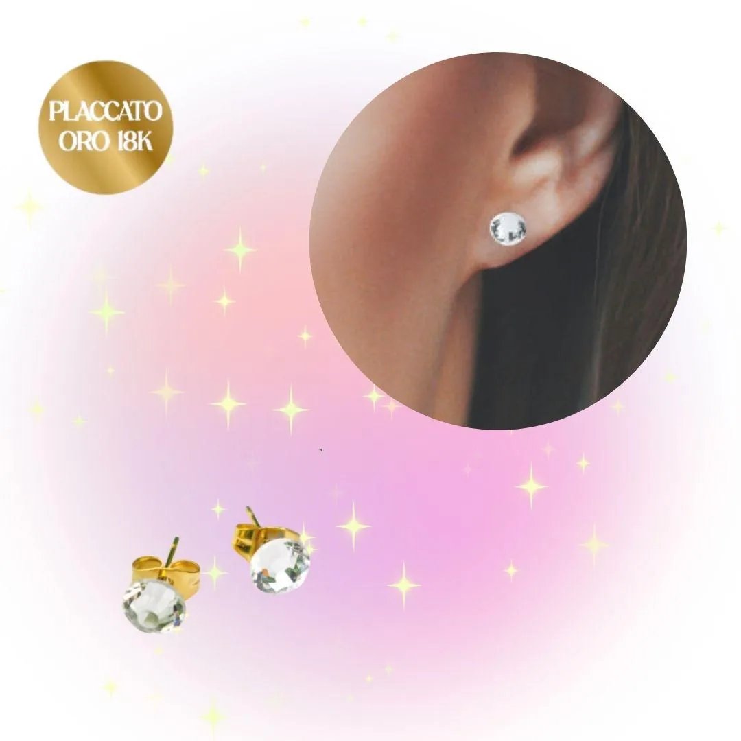 Orecchini Placcati Oro 18K Punto Luce 4