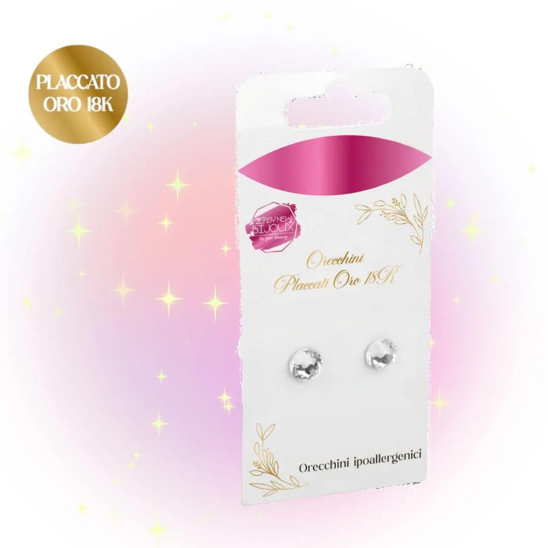 Orecchini Placcati Oro 18K Punto Luce