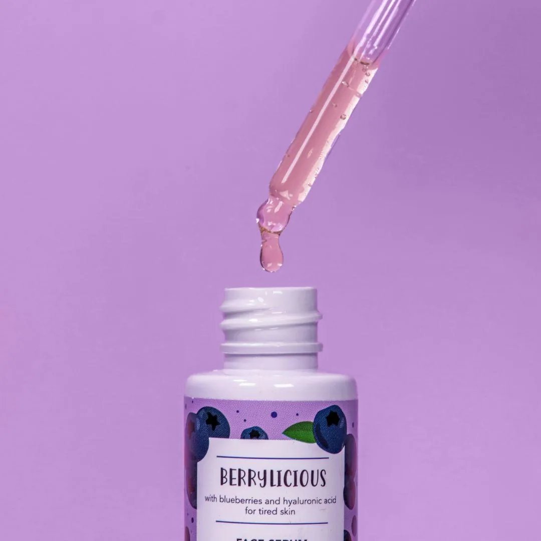 Siero Viso con Acido Ialuronico ed Estratto di Mirtilli berrylicious 2